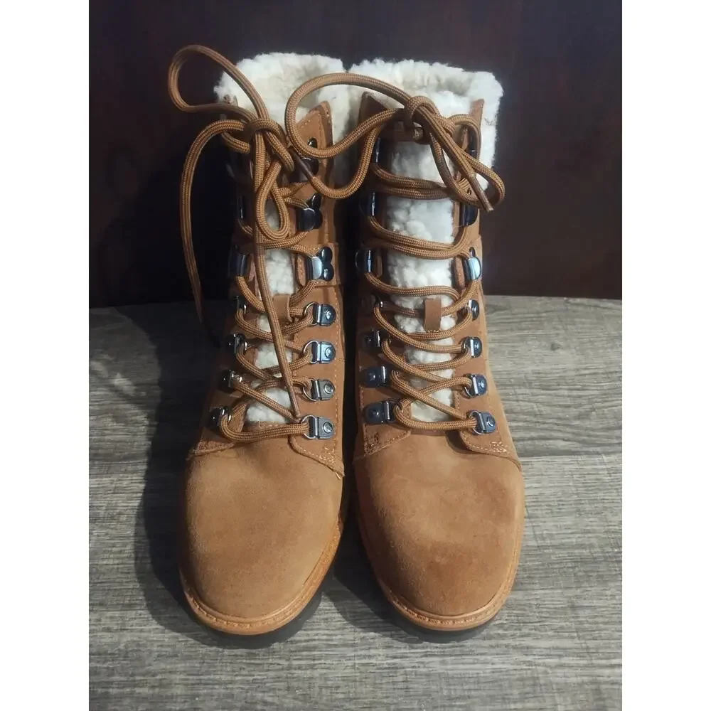 Marc Fisher boots combat faux